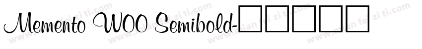 Memento W00 Semibold字体转换